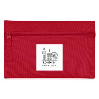London Line Art Silhouette Landmark - Pencil Case - red - Front