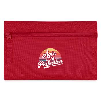 Bis zur Perfektion gereift - Federtasche - Rot - Vorne
