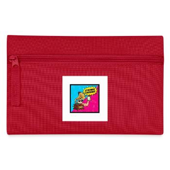 Ich werde zum klassischen Pop-Retro - Federtasche - Rot - Vorne