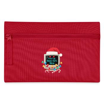 Computer Weihnachten KI Sarkastisch Tech Geschenk - Federtasche - Rot - Vorne