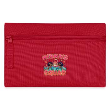 Mermaid Squad Meerjungfrau Ozean Geschenk - Federtasche - Rot - Vorne
