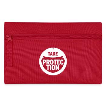 TAKE PROTECTION - Federtasche - Rot - Vorne