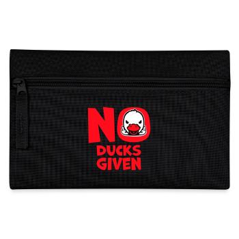 Gans No Ducks Given Mittelfinger Freche Ente Cool - Federtasche - Schwarz - Vorne