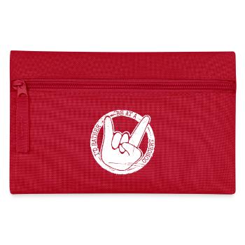 Konzertfans Musik Vintage Style Geschenkidee - Federtasche - Rot - Vorne