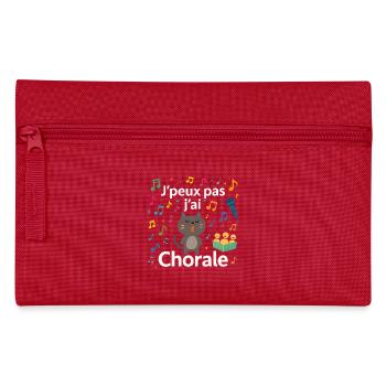 Jpеux pas jai Chorale - Trousse - rouge - Devant