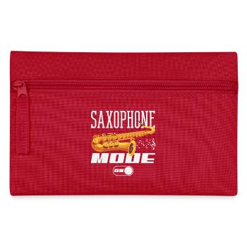 Saxofon - Federtasche - Rot - Vorne