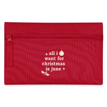 Ugly  Christmas Motiv - Federtasche - Rot - Vorne