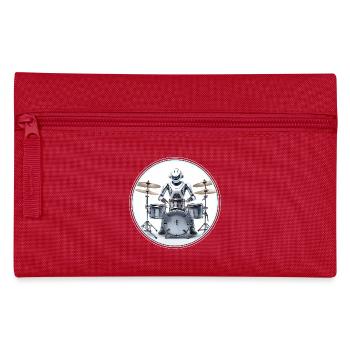 Drum Machine Roboter - Federtasche - Rot - Vorne