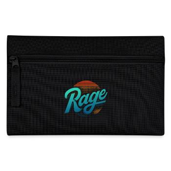 Rage Neon Retro Schriftzug - Federtasche - Schwarz - Vorne
