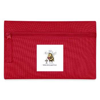 Bee Learns French: Méthinks - Pencil Case - red - Front