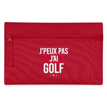 I Can't I Have Golf Humor Golf - Pencil Case - red - Front