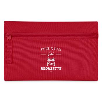I can't I tan - Pencil Case - red - Front