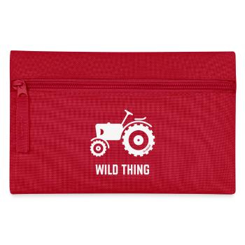 Wild Thing (Trecker / Traktor / Landwirt / White) - Federtasche - Rot - Vorne
