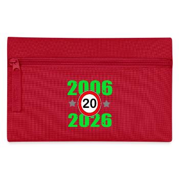 20 ans, 20e anniversaire 2026 - Trousse - rouge - Devant