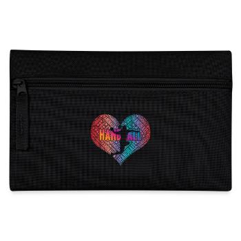 Handball Player Heart - Pencil Case - black - Front