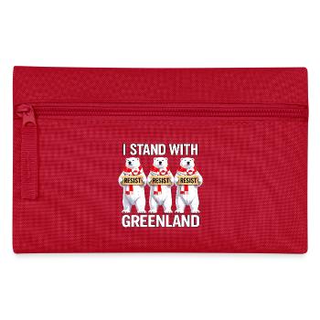 Grönlandisches Eisbären-Trio - Federtasche - Rot - Vorne