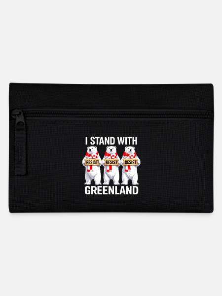 Greenland Polar Bear Trio - Pencil Case - black