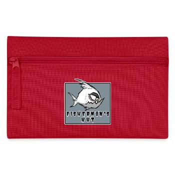 Motif drôle de pêcheur dans le style cartoon, Pêcheur - Trousse - rouge - Devant