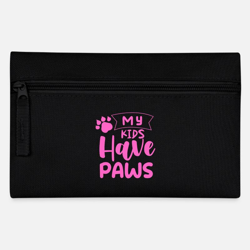my_kids_have_paws - Federtasche - Schwarz