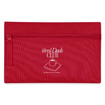 Illustration du café du Tired Dads Club - Trousse - rouge - Devant