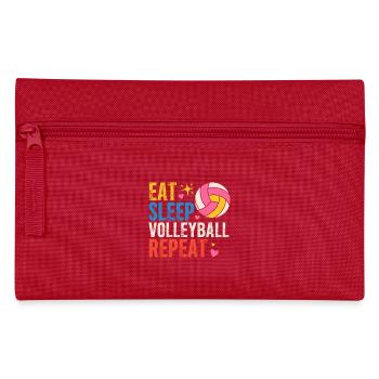 Volleyball Saying Beachvolleyball - Pencil Case - red - Front