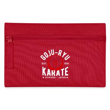 Goju Ryu Karate East. 1930 Okinawa Japan - Pencil Case - red - Front