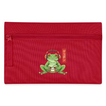 Japanese Gamer Frog Art Men Women Boys Funny  - Federtasche - Rot - Vorne