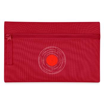 Vinyl-Album-Linienarbeit - Federtasche - Rot - Vorne