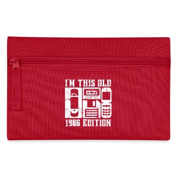 Je suis ce vieux design rétro édition 1986 - Trousse - rouge - Devant
