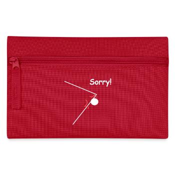 Tennis de table, désolé, des expressions drôles - Trousse - rouge - Devant