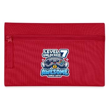 Niveau 7 Débloqué Anniversaire génial 2019 - Trousse - rouge - Devant