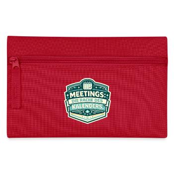 Meetings: Die Rache des Kalenders - Federtasche - Rot - Vorne