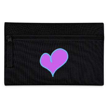 Cœur Valentin Chère petite amie - Trousse - noir - Devant