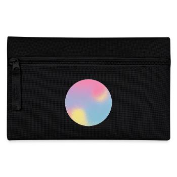 Aura Check Pastel Gradient Sphere - Pencil Case - black - Front