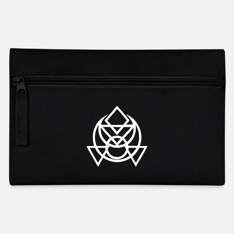 White Egyptian Esoteric Symbol - Pencil Case - black