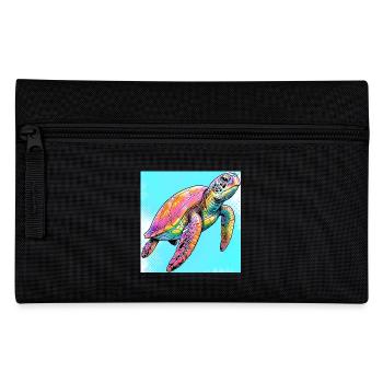 turtle - Pencil Case - black - Front
