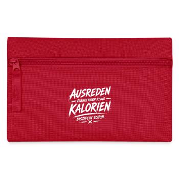 Ausreden Verbrennen Keine Kalorien - Federtasche - Rot - Vorne