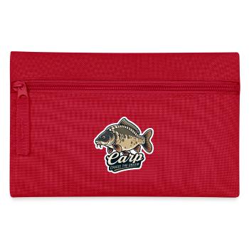Carp Chase The Dream – Spiegel-Karpfenfischen-Design - Federtasche - Rot - Vorne