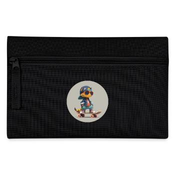 Chat skateur - Trousse - noir - Devant