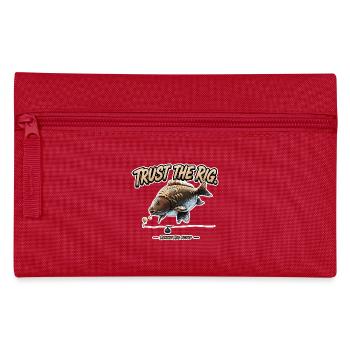 Trust The Rig Carp Fishing Ronnie Rig - Pencil Case - red - Front