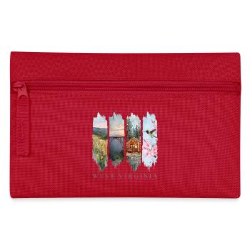 West Virginia Travel – Wild & Wonderful Hills - Pencil Case - red - Front