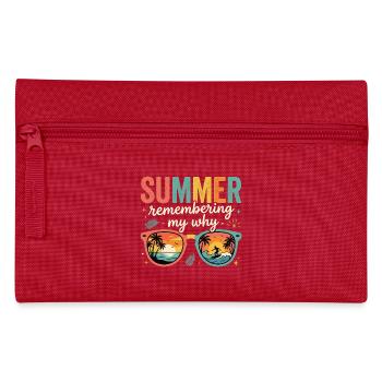 Summer Remembering My Why - Pencil Case - red - Front