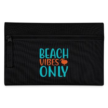 Beach vibes only - Pencil Case - black - Front