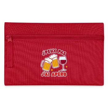 J'peux pas jai apéro - Trousse - rouge - Devant