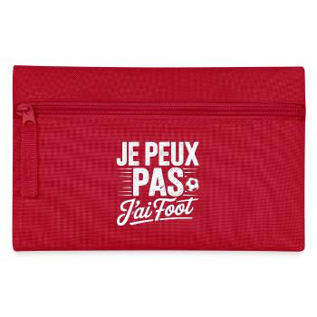 Je peux pas j'ai Foot - Trousse - rouge - Devant