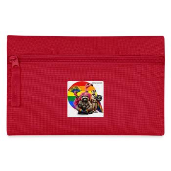 Berlin Pride 2026 LGBTQ Rainbow Design - Federtasche - Rot - Vorne
