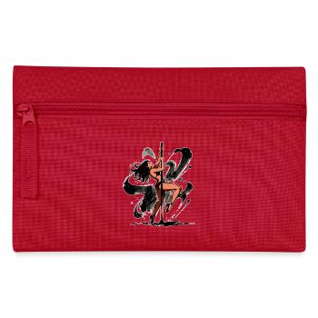 Sexy Pole Dance Silhouette – Athletisch & Elegant - Federtasche - Rot - Vorne