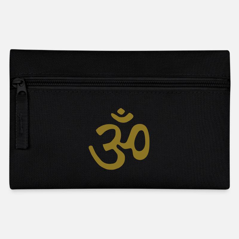 om - Federtasche - Schwarz