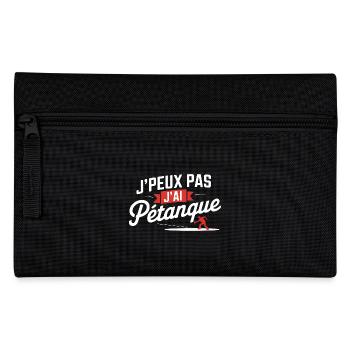 j peu pas j ai pétanque - Trousse - noir - Devant