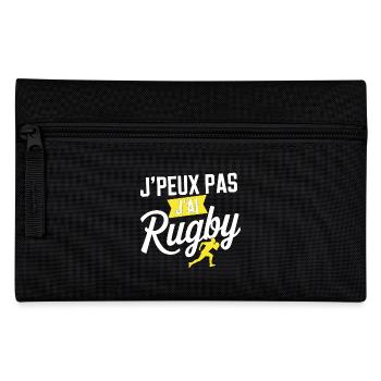 j peux pas j ai rugby - Trousse - noir - Devant